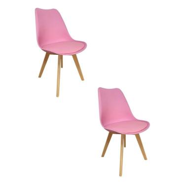 Imagem de Kit 2 Cadeiras para Sala de Jantar Siena Rosa
