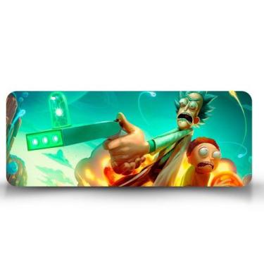 Imagem de Mouse Pad Gamer Rick and Morty Arma - EMPIRE GAMER, 60cm x 35cm