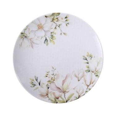 Imagem de Prato Raso Tramontina Magnólia em Porcelana Decorada 28 cm