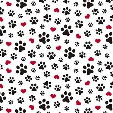 Imagem de Papel De Parede 3m Adesivo Sala Corações Patinha