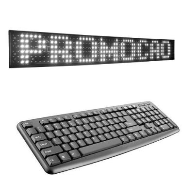 Imagem de Painel Luminoso Letreiro Led Itinerário Caminhão Van 6L 64C - Sindel