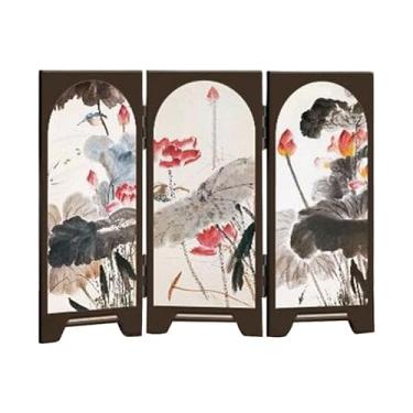 Imagem de WeiLaiKeQi Tela Divisória de 3 Painéis para Feng Shui em Ambientes, Estilo D