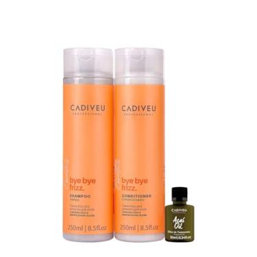 Imagem de Kit Cadiveu Professional Bye Bye Frizz Shampoo Condicionador e Açaí Oil (3 produtos)