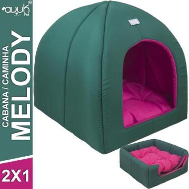 Imagem de Casinha Iglu Melody 2x1 Avuk Pet Para Cachorro e Gato Com Almofada 