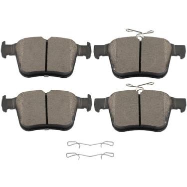 Imagem de SCITOO D2255 Conjuntos de pastilhas de freio de cerâmica traseiras com substituição de ferragens para Audi para S3 2018, para VW para Atlas 2018 2020-2024, para VW para Atlas Cross Sport 2020-2024