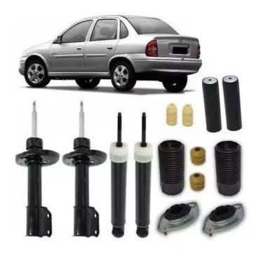 Imagem de 4 Amortecedor+ 4 Kit Suspensão Corsa Classic 2008
