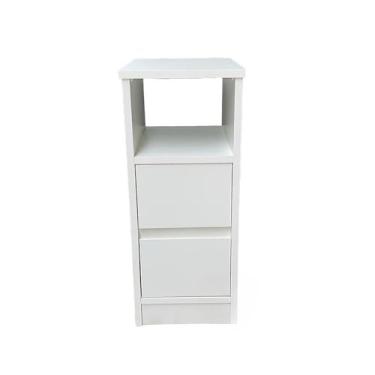 Imagem de Mesa De Cabeceira Com 2 Gavetas,DimensõEs 25x60x30cm(Branco)