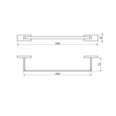 Imagem de Porta Toalha Perflex Dom Rosê Fosco