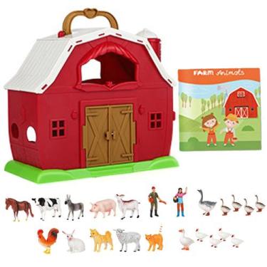 Imagem de Brinquedo de celeiro Nicedeal Brinquedo de celeiro para crianças de 4 