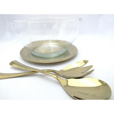 Imagem de Saladeira Dourada 4 Peças Fineza