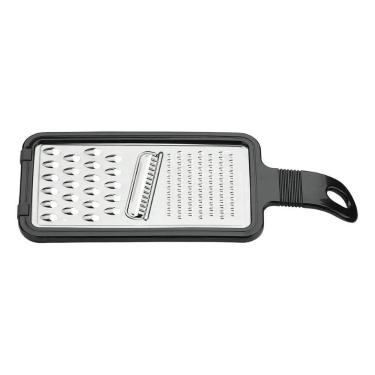 Imagem de 2X Ralador Tramontina Inox Cabo Abs Suporte Borracha Cor Pre