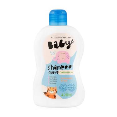 Imagem de Água de cheiro shampoo 200ml baby hipoalergênico vegano camomila testa