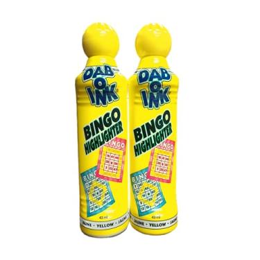 Imagem de Marcador de texto amarelo Dab O Ink Bingo Dauber - Conjunto de dois