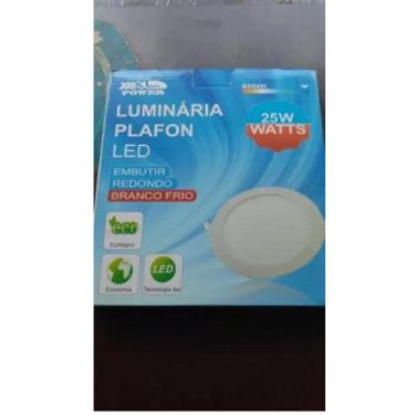 Imagem de Luminaria Plafon Led Embutir Redondo Frio 25w - xl power