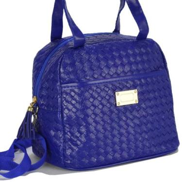 Imagem de Nécessaire Feminina Bolsa Térmica Luxo Azul CBRN07882 - Commerce Brasi