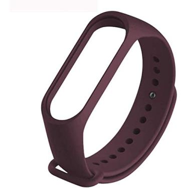 Imagem de Pulseiras NSmart compatível com MI BAND 5 / 6 + Película - Nandos-Store (Vinho)