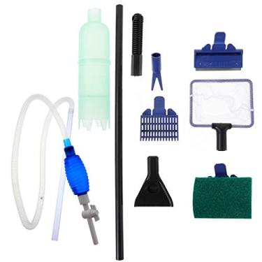 Imagem de 1 Conjunto kit de limpeza de aquário aspiradores ferramentas de limpeza cascalho do aquário limpador de aquário ferramenta de lavagem de areia de lagoa trocador de água do aquário