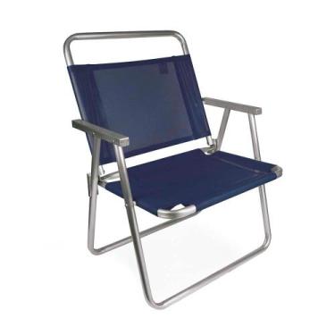 Imagem de Cadeira Oversize Alumínio Azul - Mor