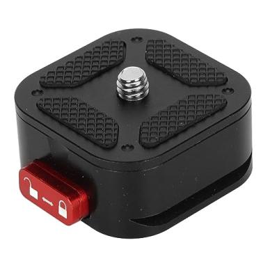 Imagem de Mini Placas de Liberação Rápida para Monitores de Câmera, Suportes de Microfones, Placa de Liberação Rápida de Câmera Com Conectores Roscados de 1/4 e 3/8 para tripé monopé