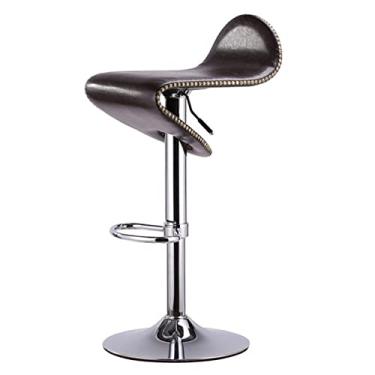 Imagem de Bancos de bar cadeira de bar moderno metal elevador banco alto decoração de casa cadeiras de bar retrô decoração de café bancos de bar ajustáveis cadeiras de bar (cor: E)