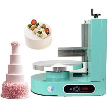 Imagem de Máquina De Revestimento Liso De Creme De Bolo De Aniversário, Máquina De Enchimento De Revestimento De Espalhamento De Creme De Manteiga De Bolo Redondo De 4-12 Polegadas Máquina De Alisamento Esp