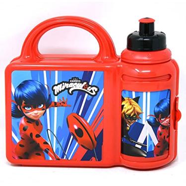 Imagem de UPD Zak Miraculous Ladybug Combo Lancheira com garrafa de água