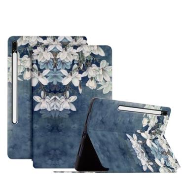 Imagem de Nuouxoco Capa para Galaxy Tab S7 FE 12,4 polegadas lançado em 2021 (modelo: SM-T730/T733/T736/T738/T970/T975/T976/T978), suporte de visualização multiângulo à prova de choque para Galaxy Tab S7 Plus -