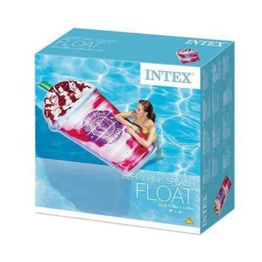Imagem de Boia Colchão Bronzeador Milk Shake Inflável Piscina Intex 5877
