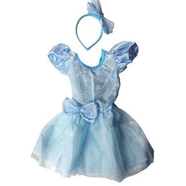 Imagem de Fantasia Cinderela Infantil Vestido e Tiara GG 9-10