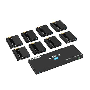 Imagem de gofanco Divisor extensor HDMI 4K 1x8 sobre CAT6/2.1 – 39.9 m (40m) a 4K 30Hz, 230ft (70m) a 1080p, HDCP 1.4, Dual IR, HDMI Loopout, RS232 Control, Surge/Lightning/ESD Protection (HD14Ext-8P)