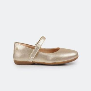 Imagem de Sapatilha Infantil Menina Pampili Bailarina Dourada 188.500-Feminino