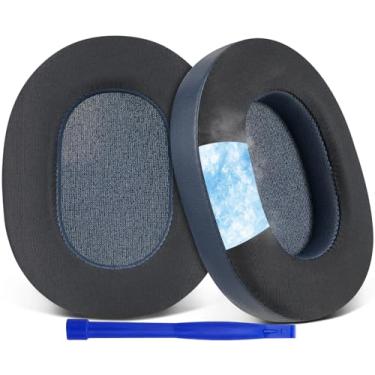 Imagem de SOULWIT Substituição de Almofadas de Gel Refrescante para Sony WH-1000XM5 (WH1000XM5) Auscultadores, Com Espuma de Isolamento de Ruído de Alta Densidade, Espessura Adicional - Azul Marinho