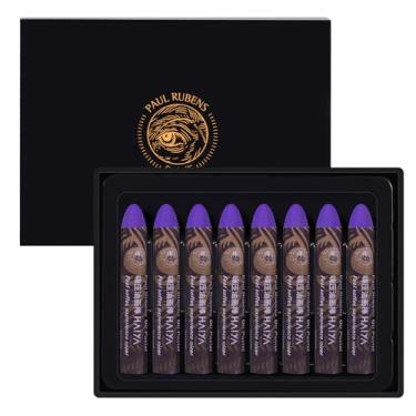 Imagem de Paul Rubens Pastéis de óleo claro violeta cobalto (pacote com 8) - Ultra-cremosos e misturáveis, ponta de bala para precisão - Materiais de arte premium para desenho, esboço e pintura - Ideal para