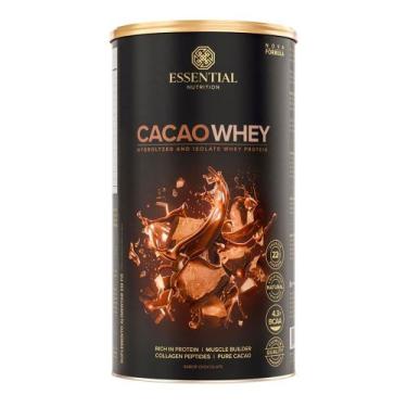 Imagem de Cacao Whey Essential Nutrition com 22g de Proteína Sabor Chocolate 420