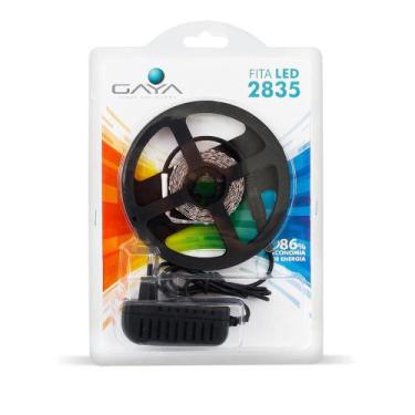 Imagem de Kit Fita Led 2835 12V 4.8W/M 5 Metros IP20 Gaya, 6000K