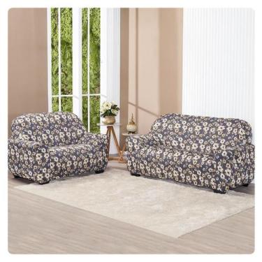 Imagem de Capa De Sofa Lisa 2 E 3 Lugares Malha Gel Estampas Variadas - Lenharo 