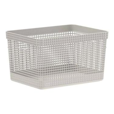 Imagem de Cesto Organizador Caixa Organizadora Armário Brinquedos 20l - OU, Bege