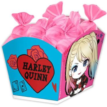 Imagem de 8 Cachepots Centro Mesa Porta Doces Festa Arlequina Kids - Festcolor