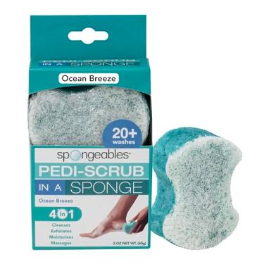 Imagem de Esponja esfoliante para pés Pedi Scrub 20+ esponja de lavagem, brisa do oceano, 1 unidade