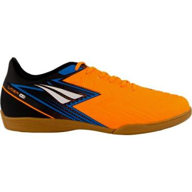 Imagem de Chuteira futsal penalty lider y-4, Laranja, Azul, 41