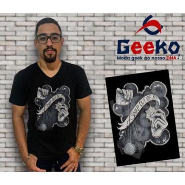 Imagem de Camiseta Arctic Monkeys Indie Alternativo Rock Geeko, Preto gola v, P