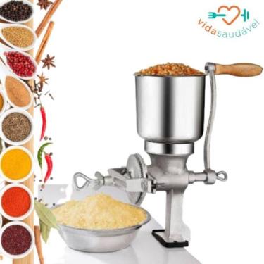 Imagem de Moedor Moinho Manual De Grãos Cereais Café Vida Saudável - Dasshaus