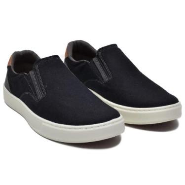Imagem de Sapatenis Masculino Slip On Lona - Pettinari, Preto, 39