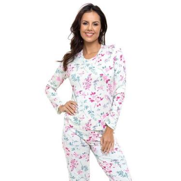 Imagem de Pijama Longo Feminino Floral Doce Luar 5900 Viscose, Floral, M