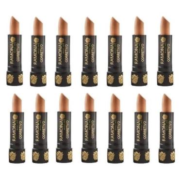 Imagem de Kit 14 Corretivo Bastão Cor 02 Médio 3,8gr - Ramona Make Up