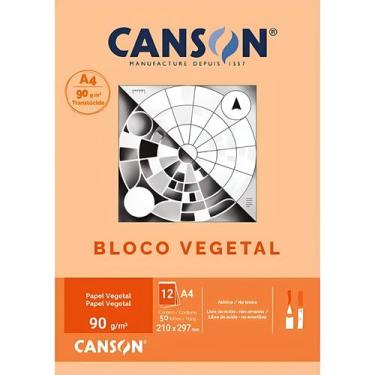Imagem de Bloco Papel Vegetal A4 Canson 90g 50 Folhas