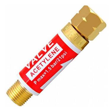 Imagem de Valvula seca de segurança acetileno para regulador wwsoldas - WW SOLDA