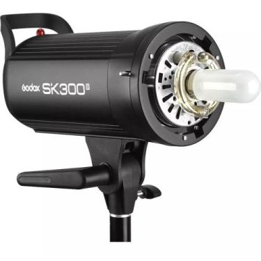 Imagem de Flash P/ Estúdio Fotográfico Godox Sk300ii Greika Tocha 220v