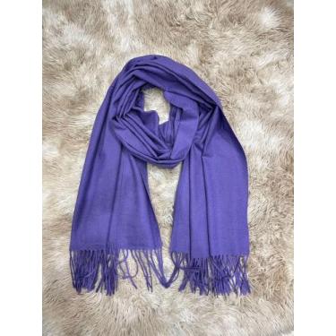 Imagem de Lenco Cachecol Echarpe Grosso Lisa Basica Importado Tamanho 190x72cm p