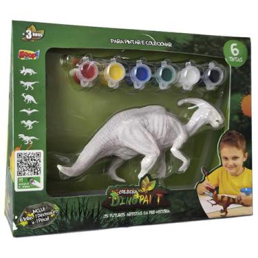 Imagem de Dinossauro Para Colorir Coleção Dino Paint 6 Tintas - Zoop Toys